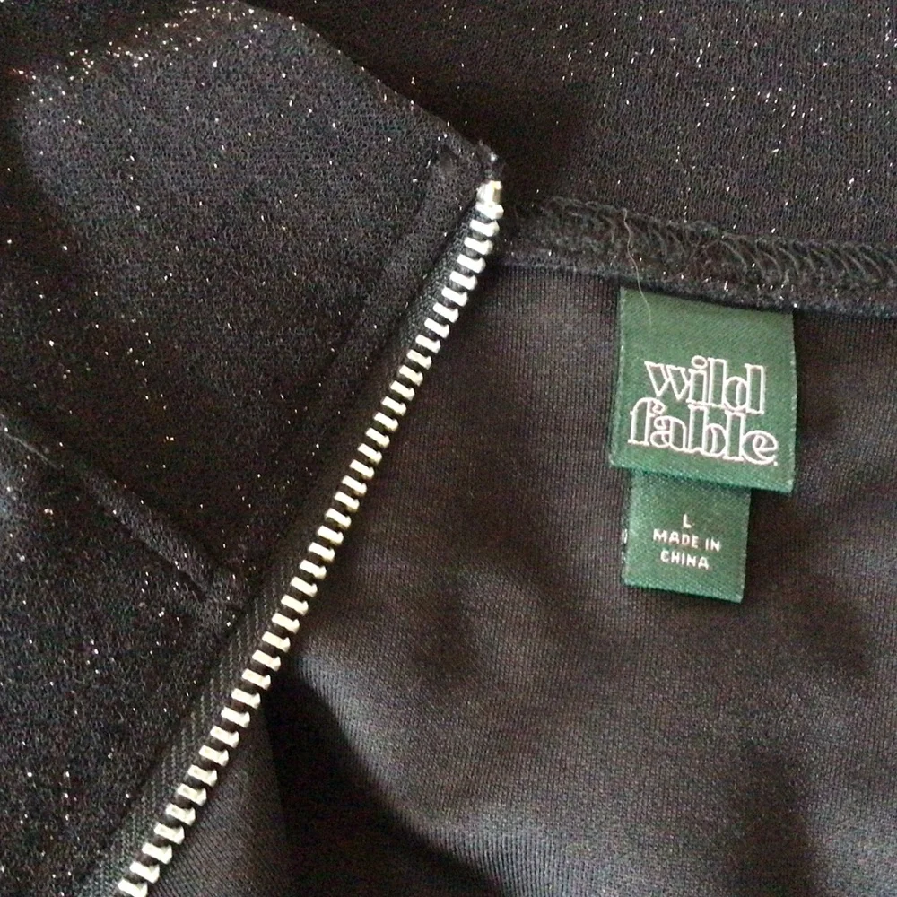 Wild fable striped glitter track jacket, Large - Picture 6 of 7